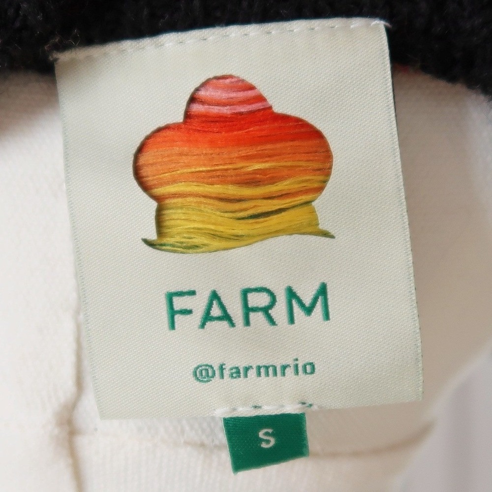 Farm Rio Womens The Dance Abstract Colorblock Knit Sweater Small Dopamine Artsy - Picture 8 of 11